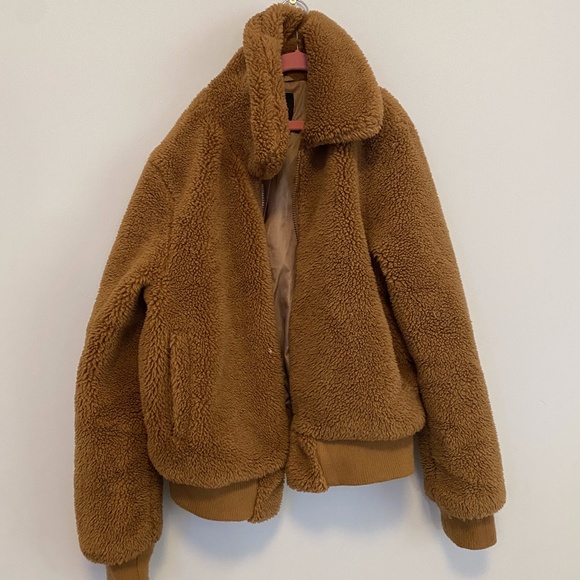 Jackets & Coats Fuzzy Fall Brown Jacket Poshmark
